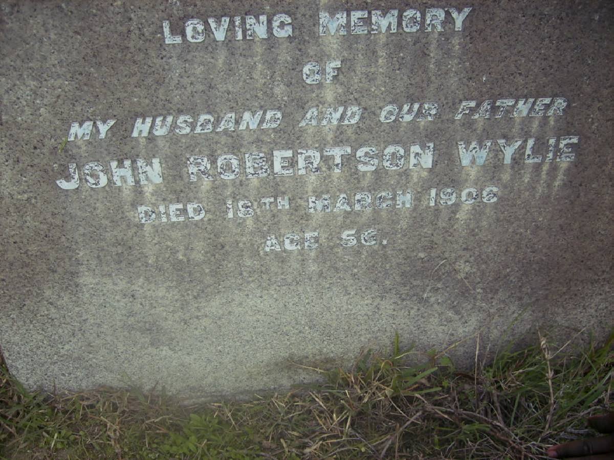 WYLIE John Robertson -1906