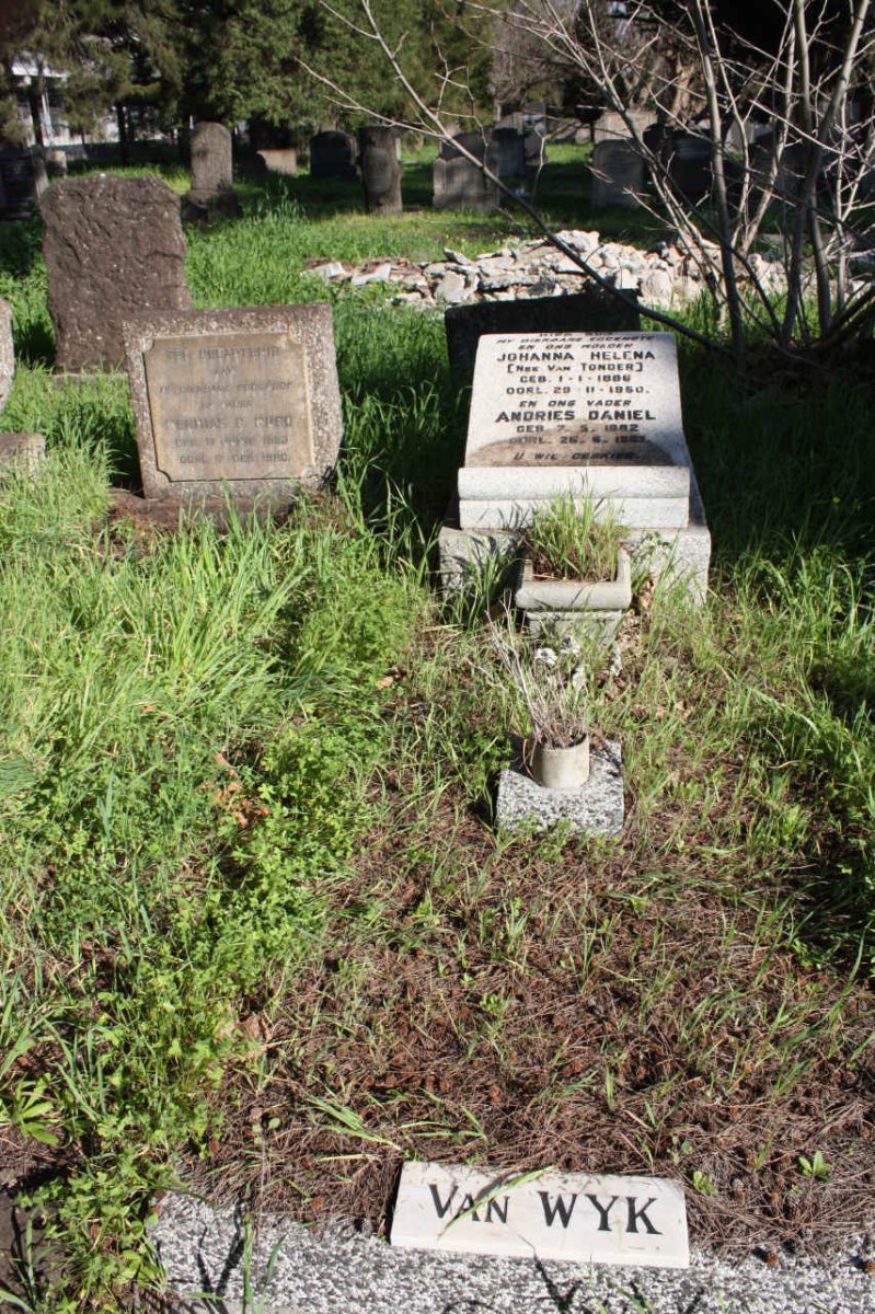 WYK Andries Daniel, van 1882-1963 &amp; Johanna Helena VAN TONDER 1886-1950