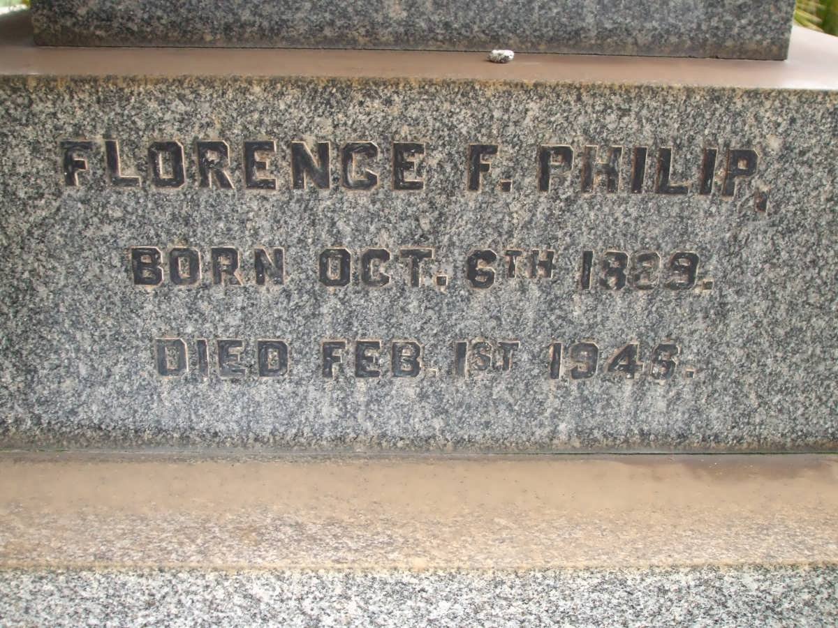 PHILIP Florence F. 1929-1949