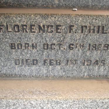 PHILIP Florence F. 1929-1949