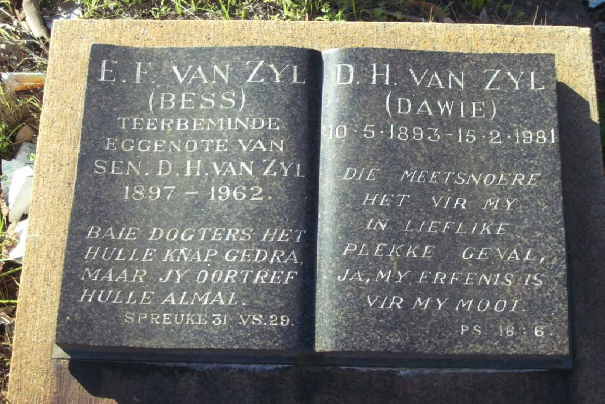 ZYL D.H., van 1893-1981 &amp; E.F. 1897-1962