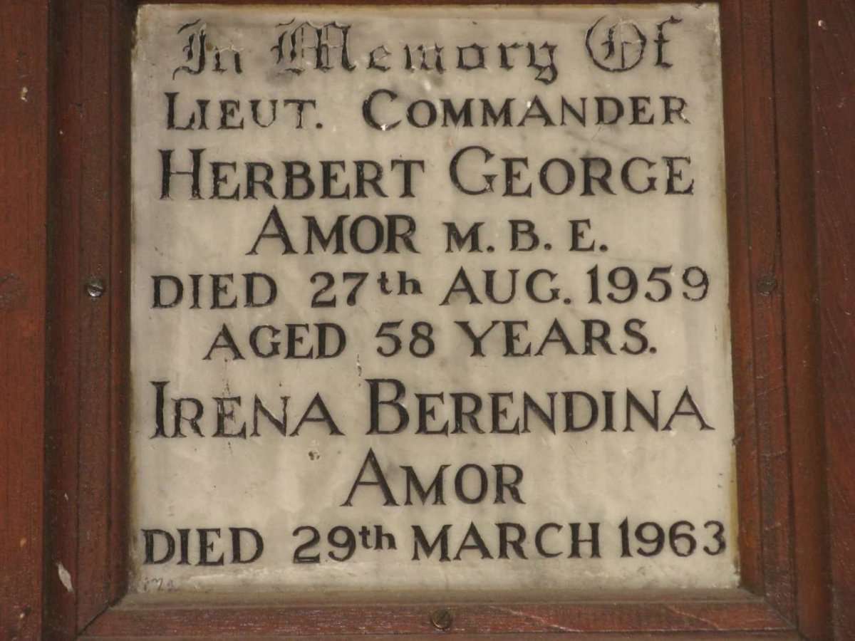 AMOR Herbert George -1959 &amp; Irena Berendina -1963