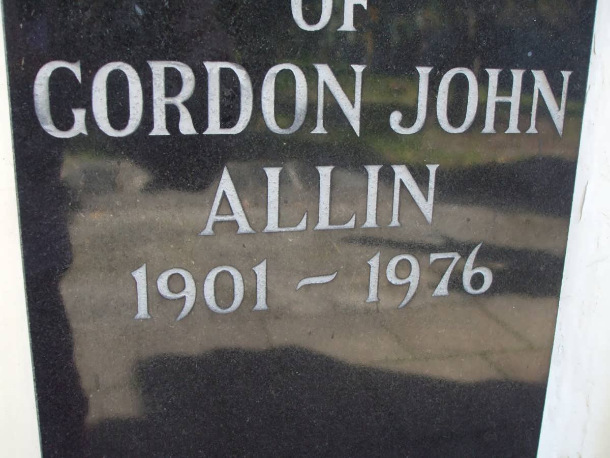 ALLIN Gordon John 1901-1976
