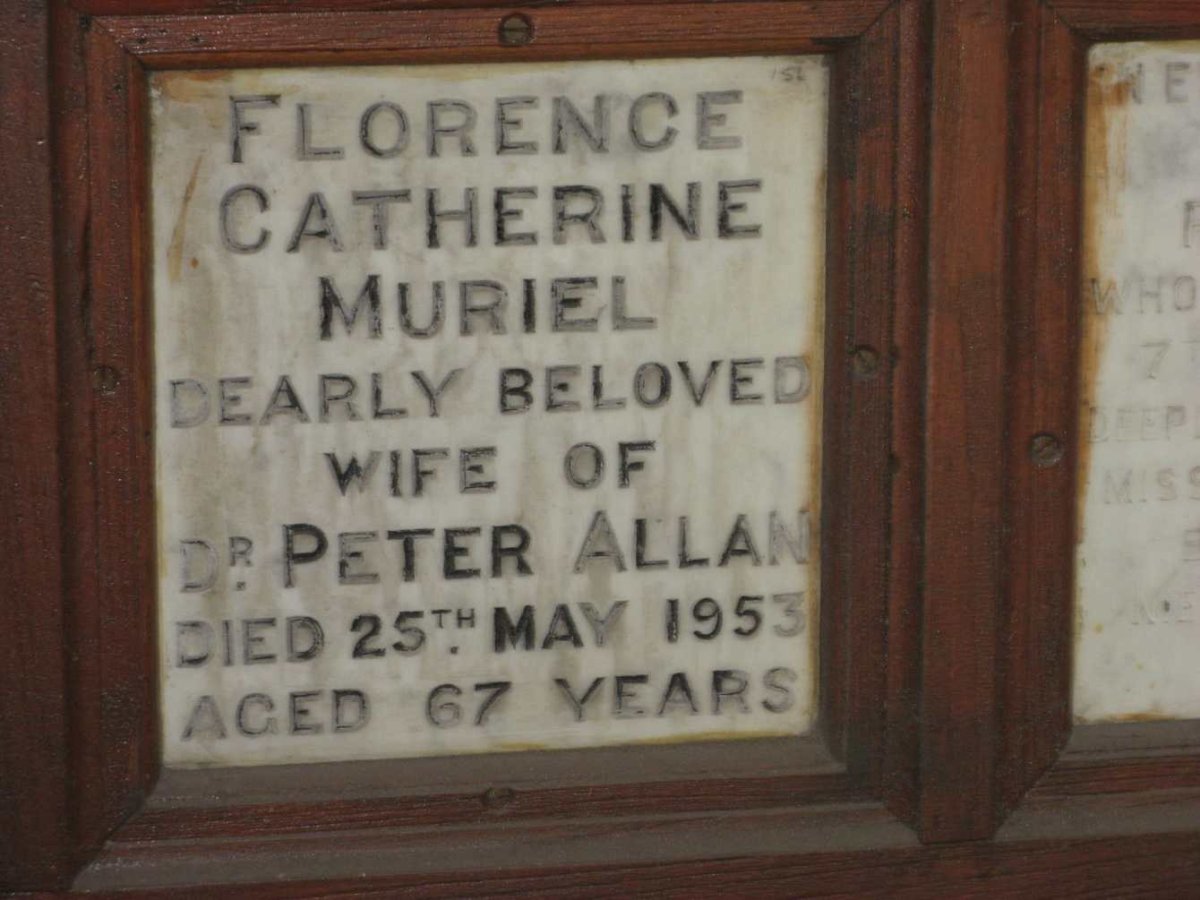 ALLAN Florence Catherine Muriel -1953