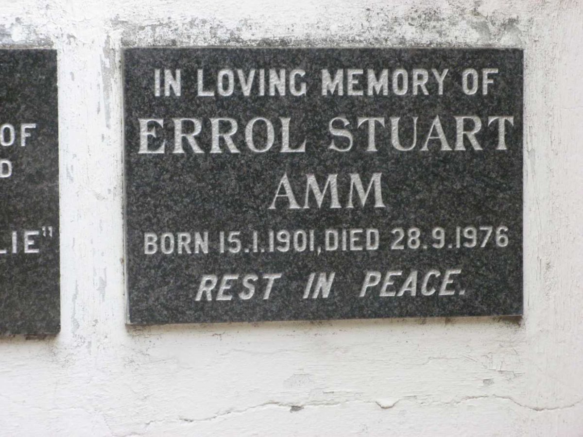 AMM Errol Stuart 1901-1976