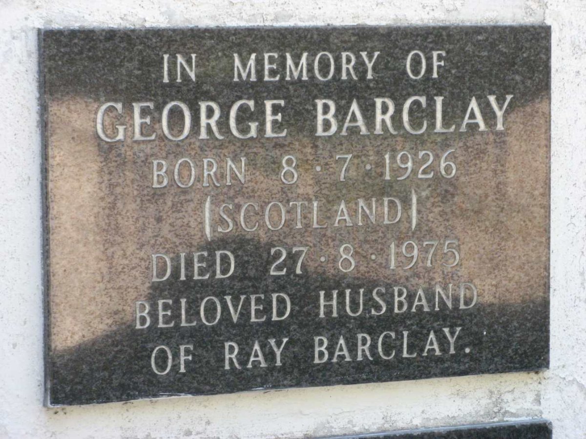 BARCLAY George 1926-1975