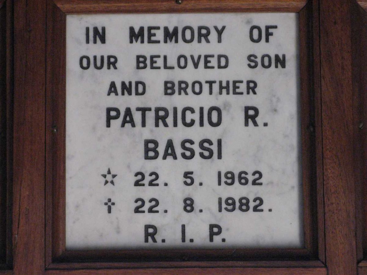 BASSI Patricio R. 1962-1982
