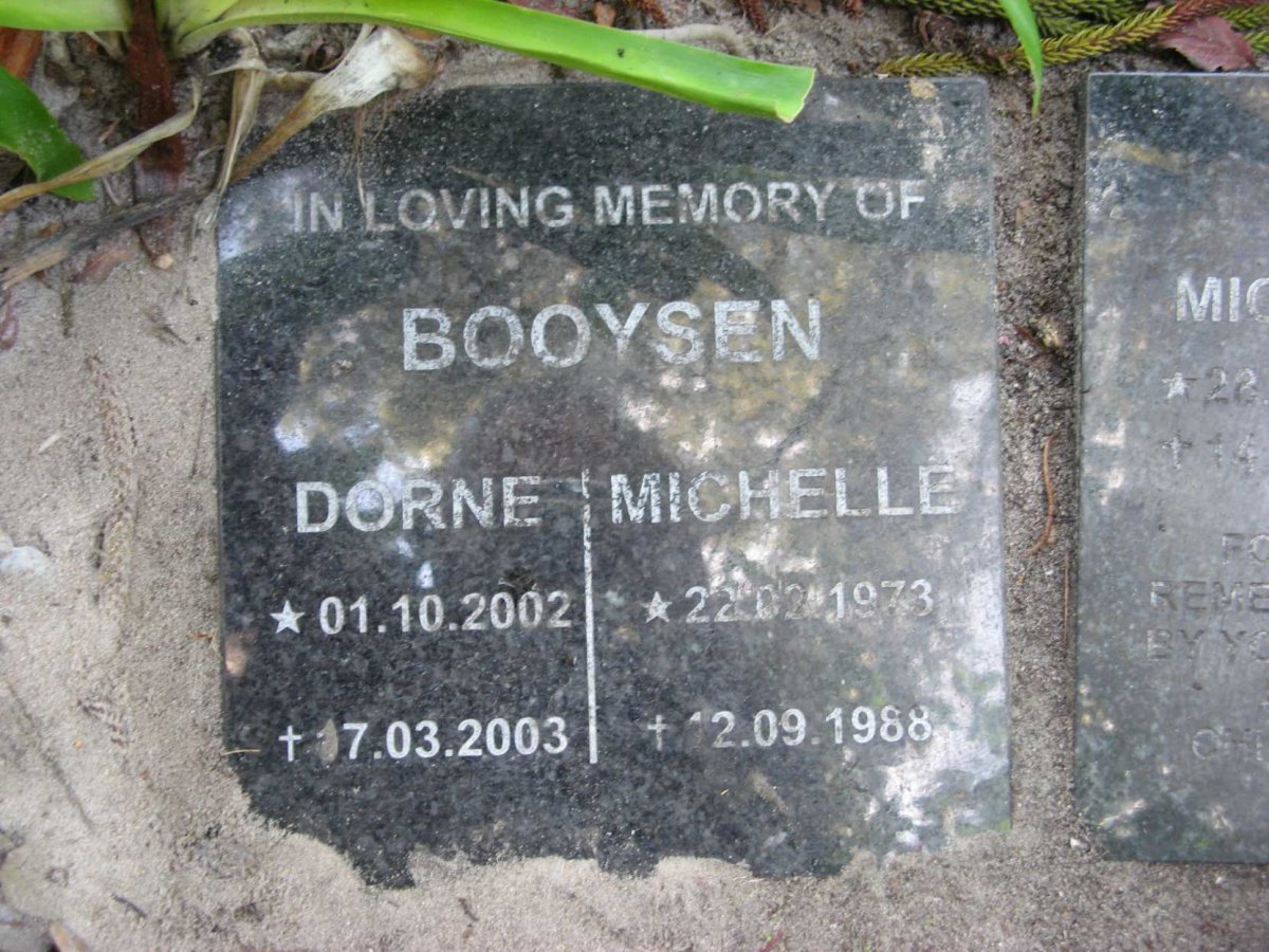 BOOYSEN Michelle 1973-1988 :: BOOYSEN Dorne 2002-2003