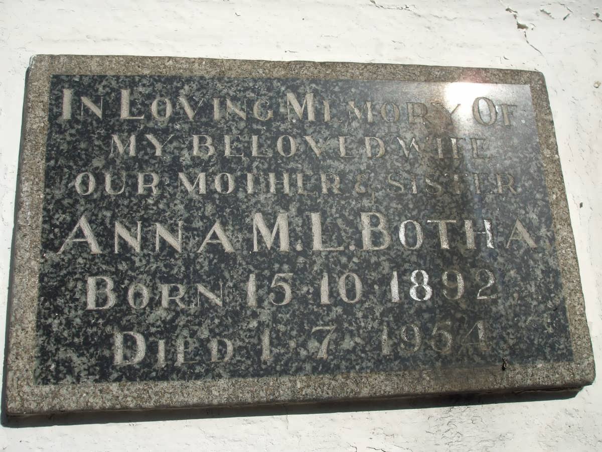 BOTHA Anna M.L. 1892-1954