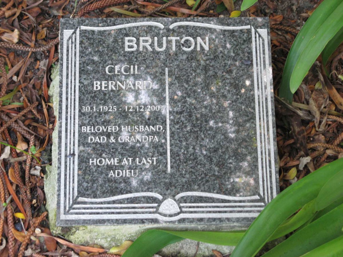 BRUTON Cecil Bernard 1925-2007