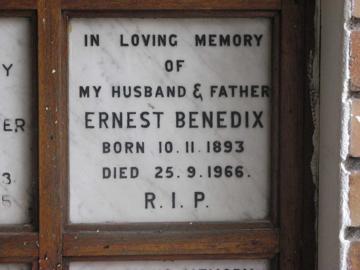 BENEDIX Ernest 1893-1966