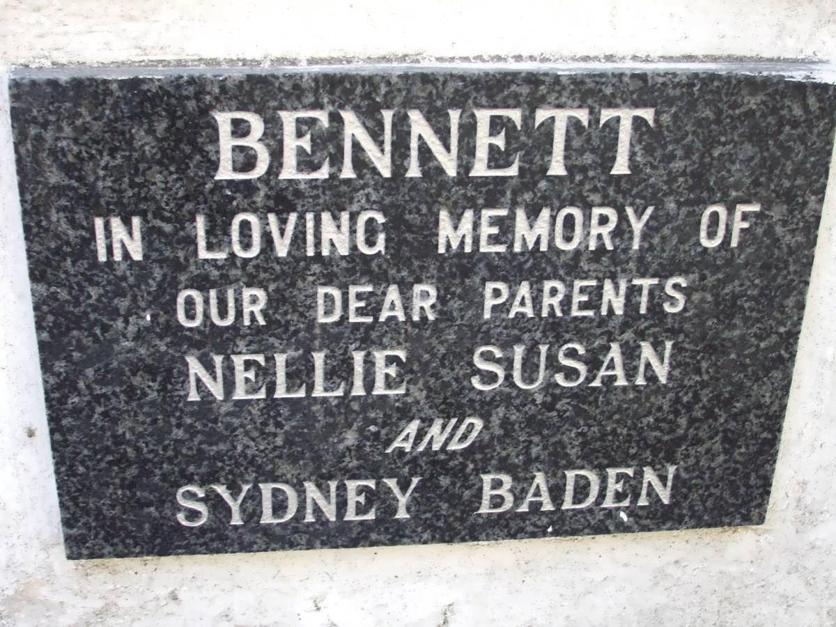 BENNETT Sydney Baden &amp; Nellie Susan