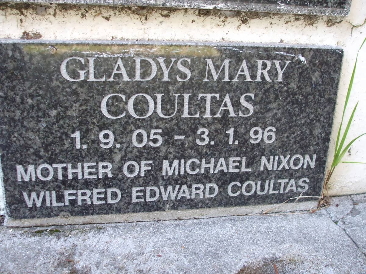 COULTAS Gladys Mary 1905-1996