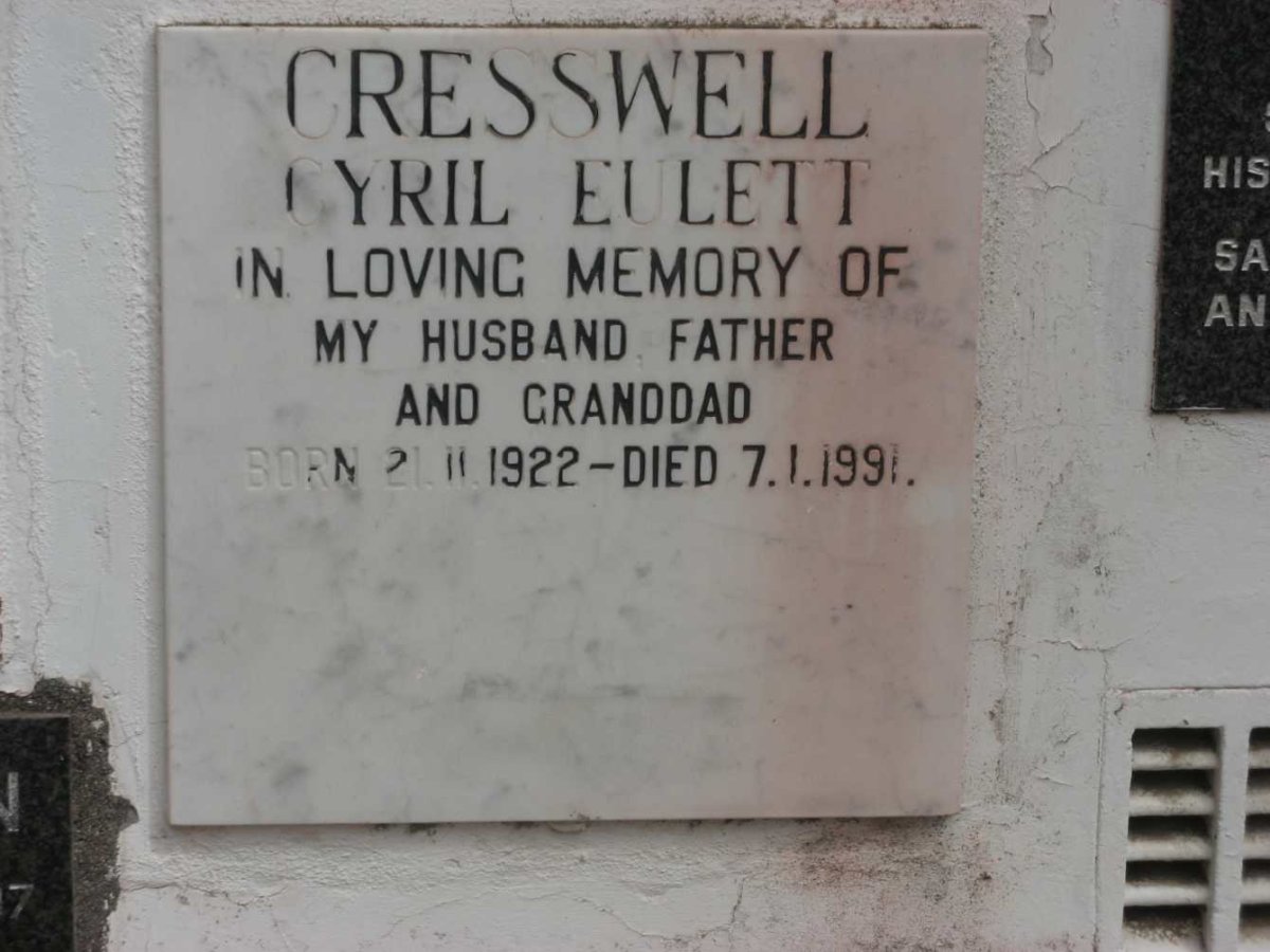 CRESSWELL Cyril Eulett 1922-1991