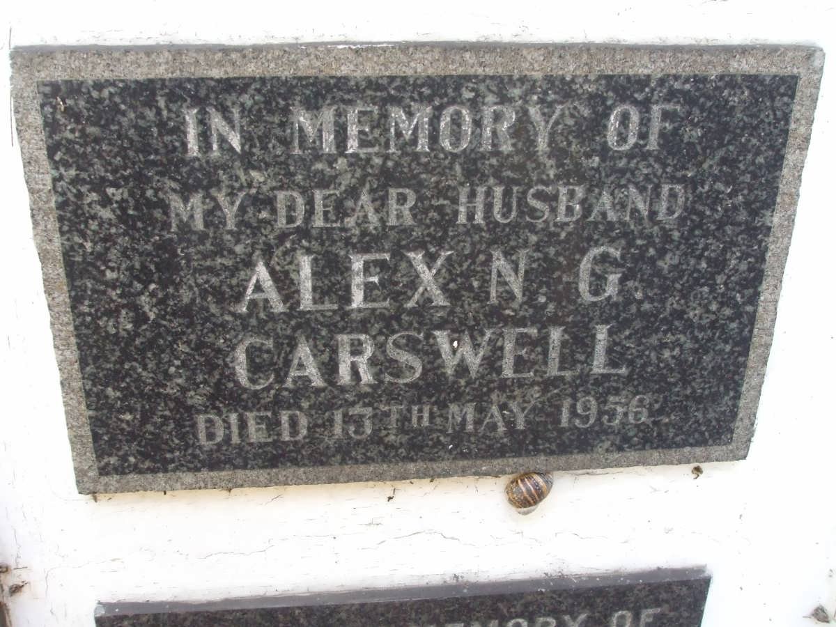 CARSWELL Alex N.G. -1956