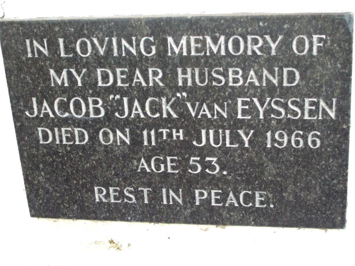 EYSSEN Jacob, van -1966