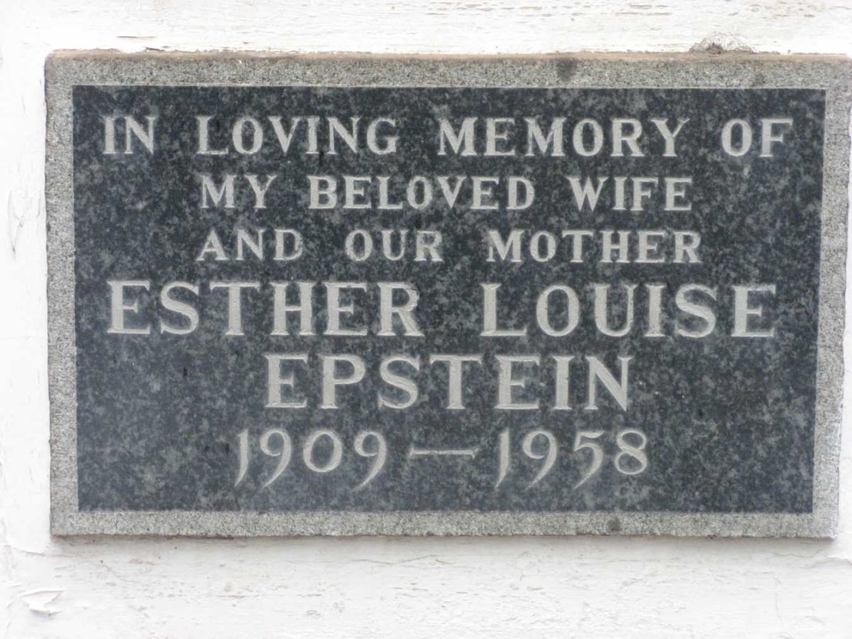 EPSTEIN Esther Louise 1909-1958