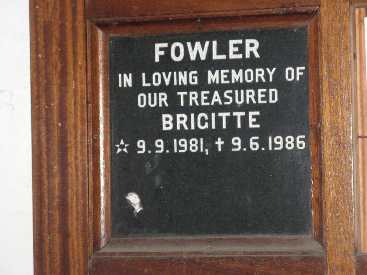 FOWLER Brigitte 1981-1986