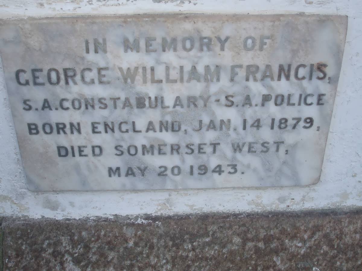 FRANCIS George William 1879-1943