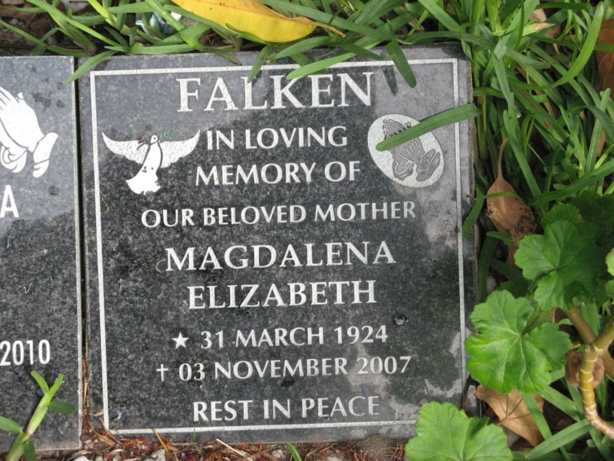FALKEN Magdalena Elizabeth 1924-2007