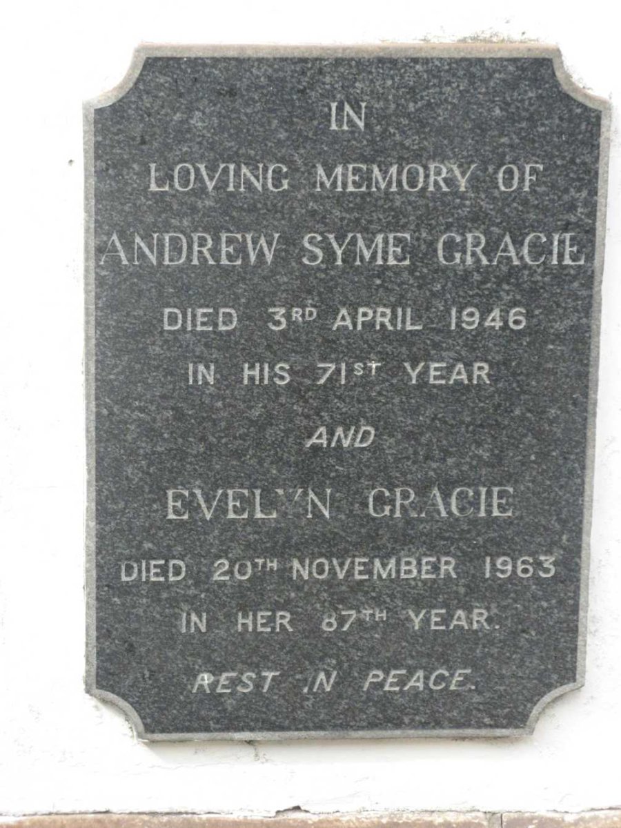 GRACIE Andrew Syme -1946 &amp; Evelyn -1963