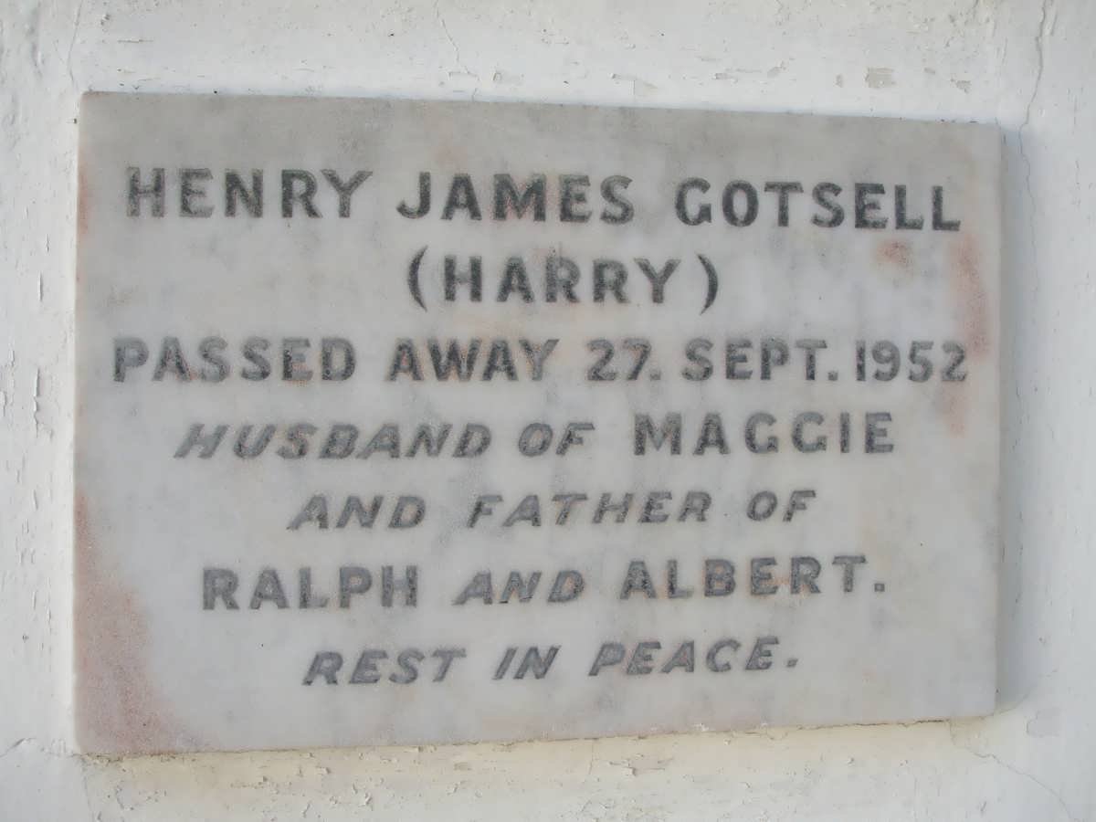 GOTSELL Henry James -1952