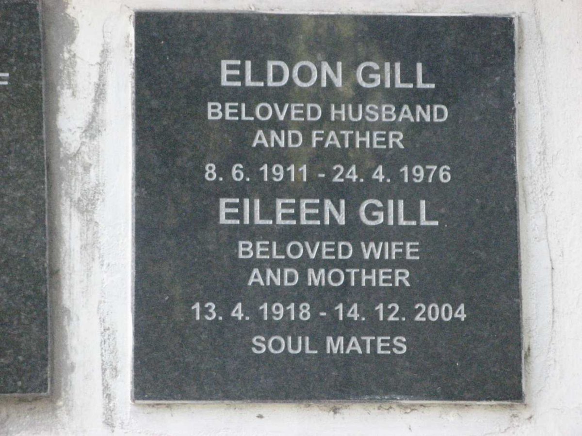 GILL Eldon 1911-1976 &amp; Eileen 1918-2004