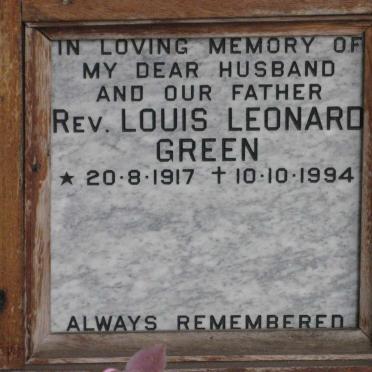 GREEN Louis Leonard 1917-1994