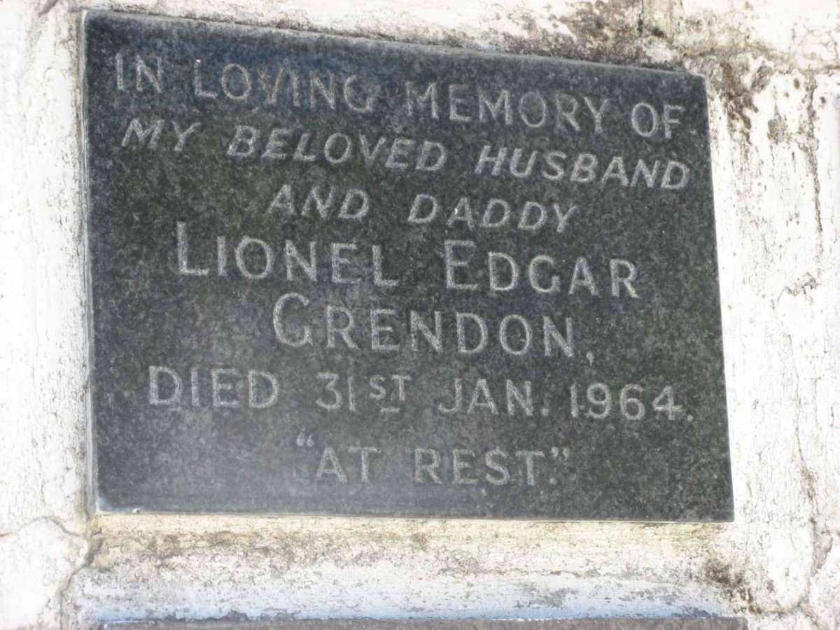 GRENDON Lionel Edgar -1964