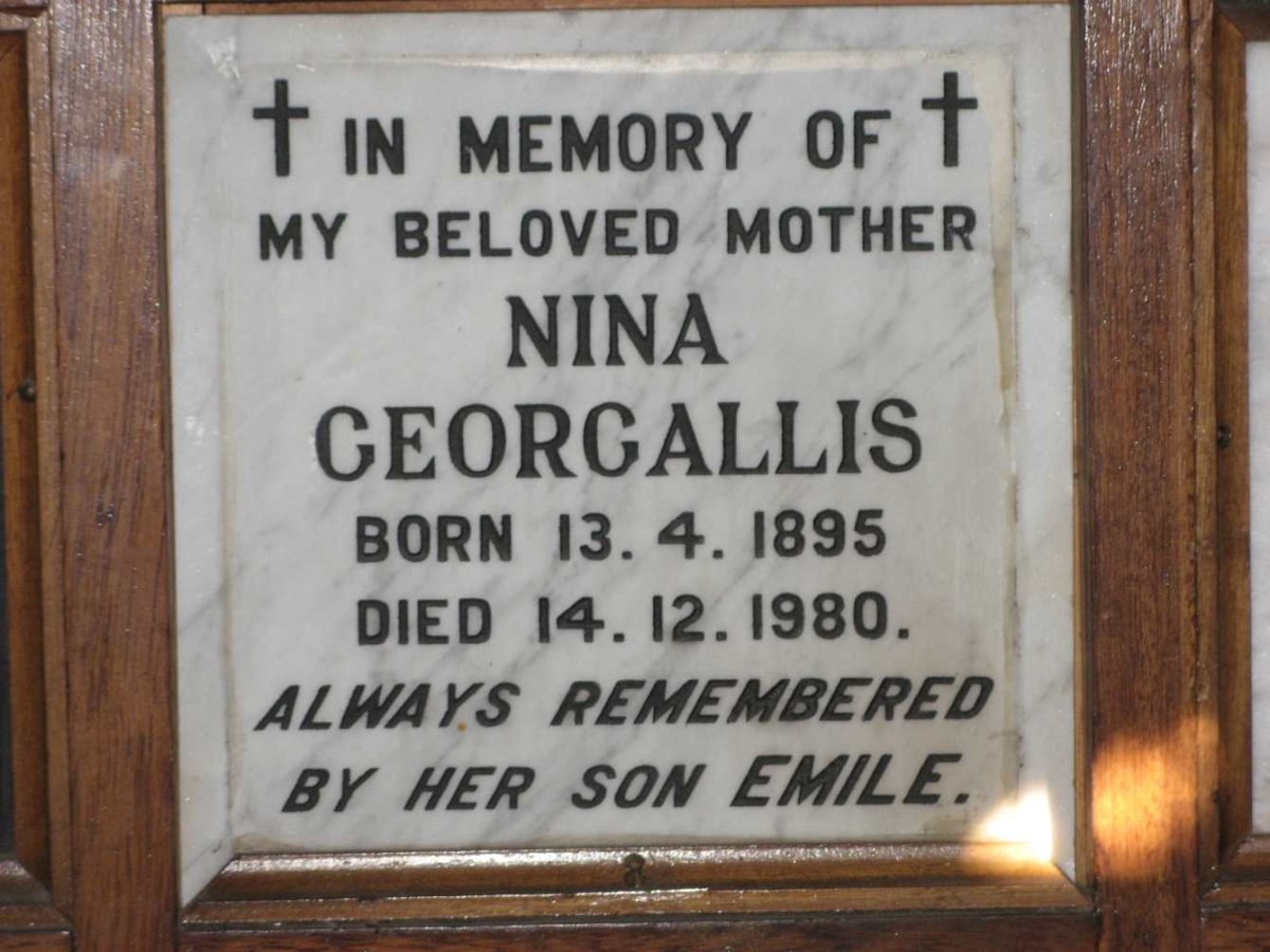GEORGALLIS Nina 1895-1980
