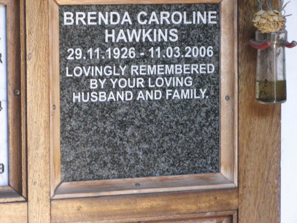 HAWKINS Brenda Caroline 1926-2006