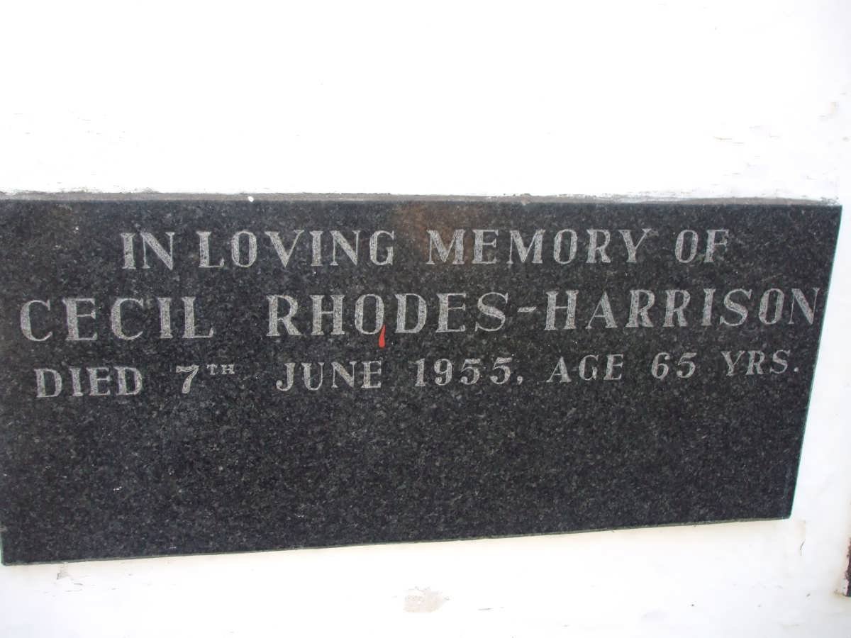 HARRISON Cecil, RHODES -1955