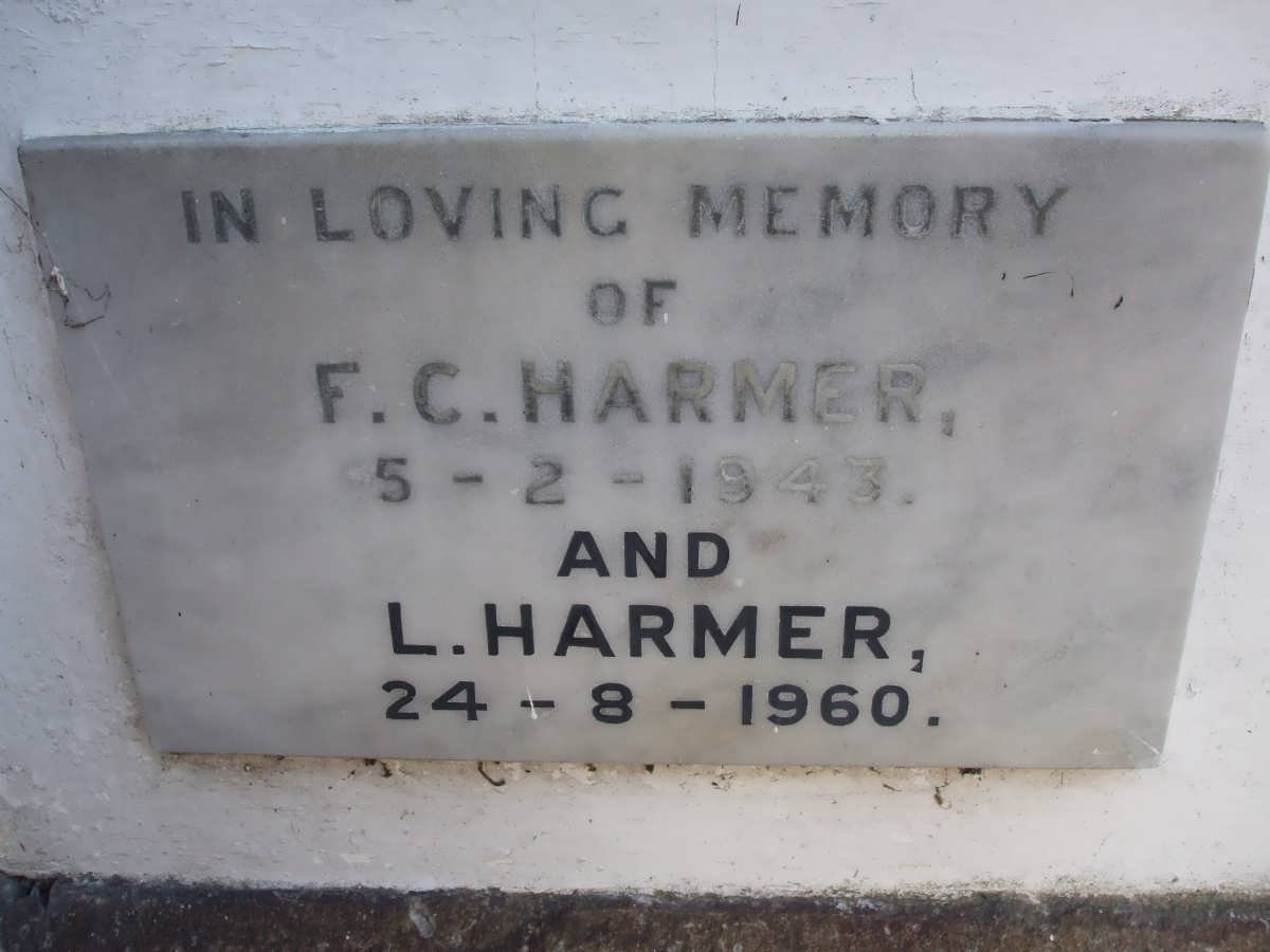 HARMER F.C. -1943 &amp; L. -1960