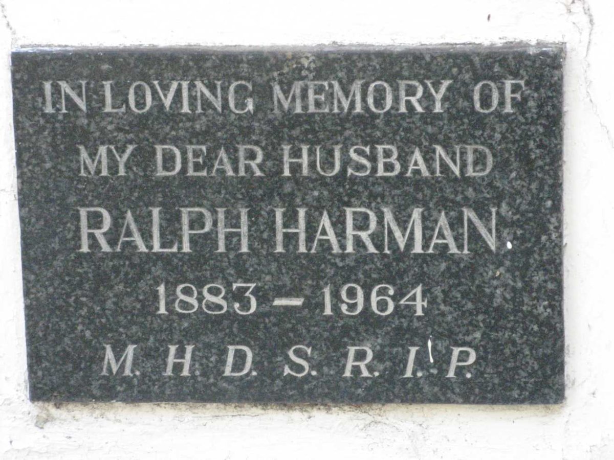HARMAN Ralph 1883-1964