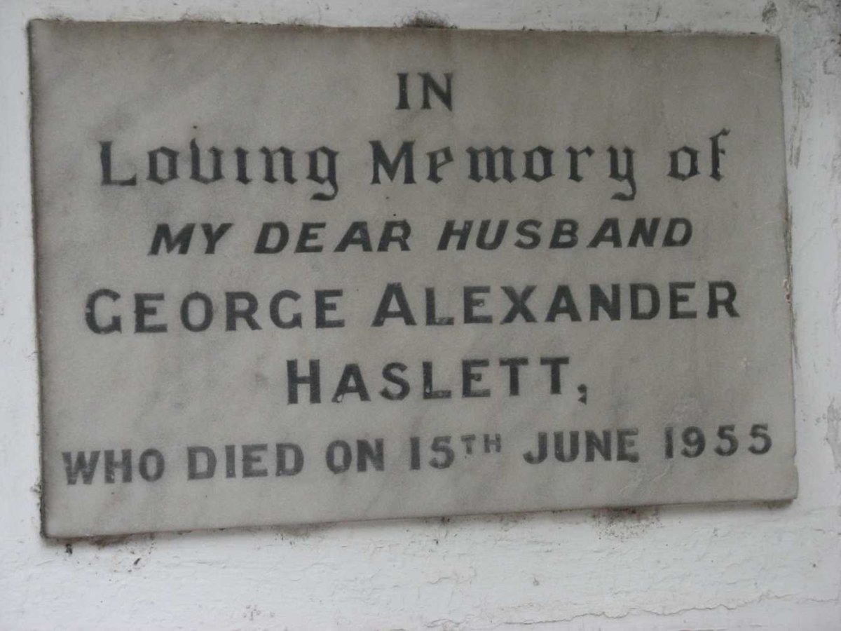 HASLETT George Alexander -1955