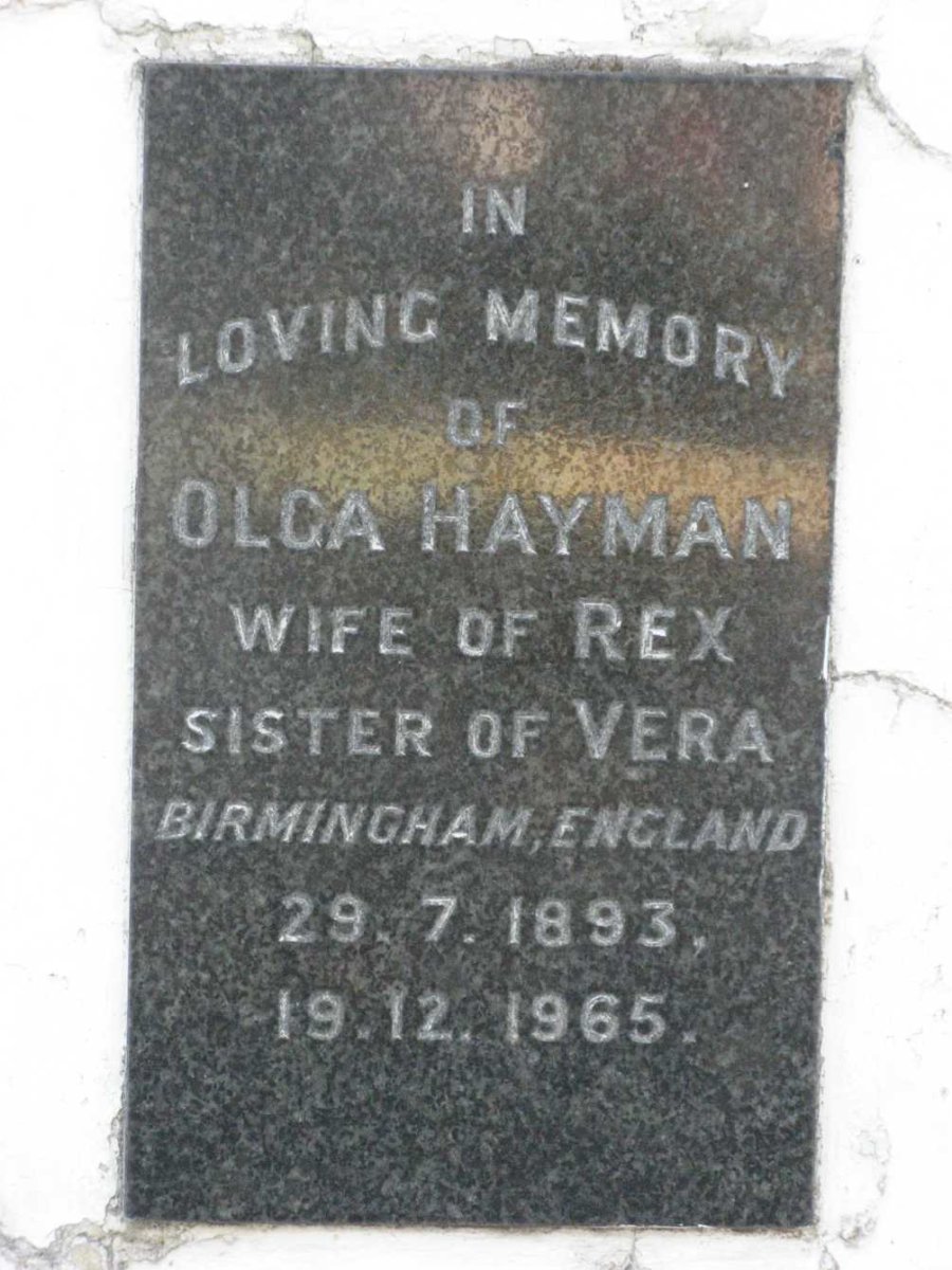 HAYMAN Olga 1893-1965
