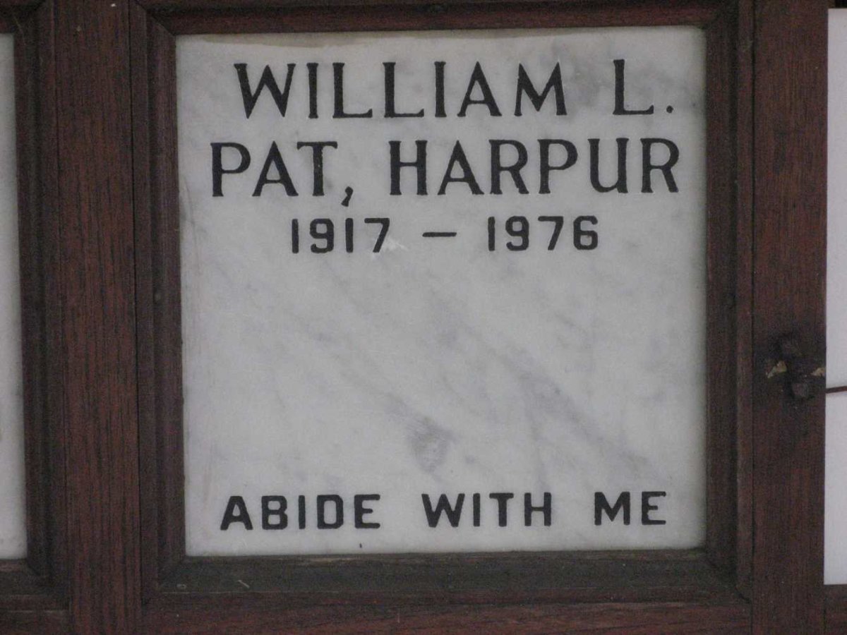 HARPUR William L. Pat 1917-1976
