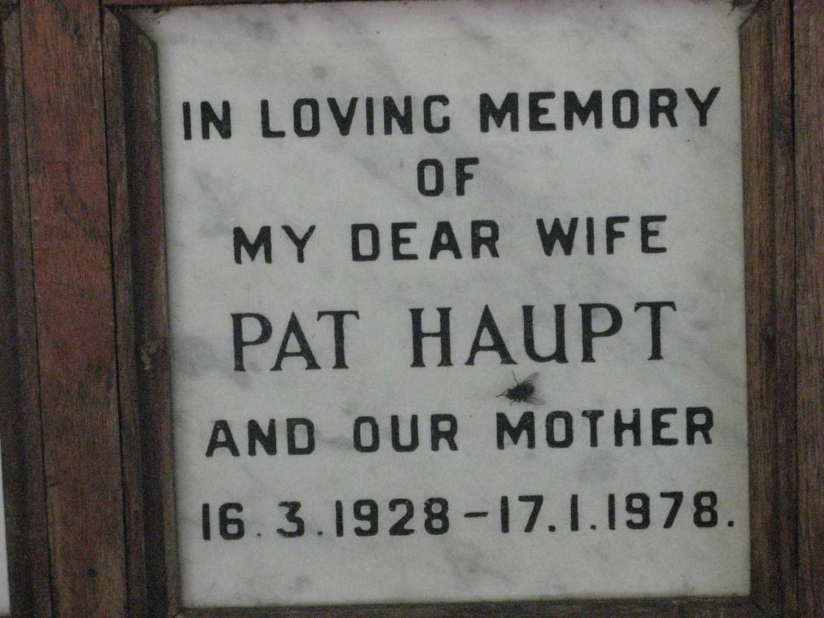 HAUPT Pat 1928-1978