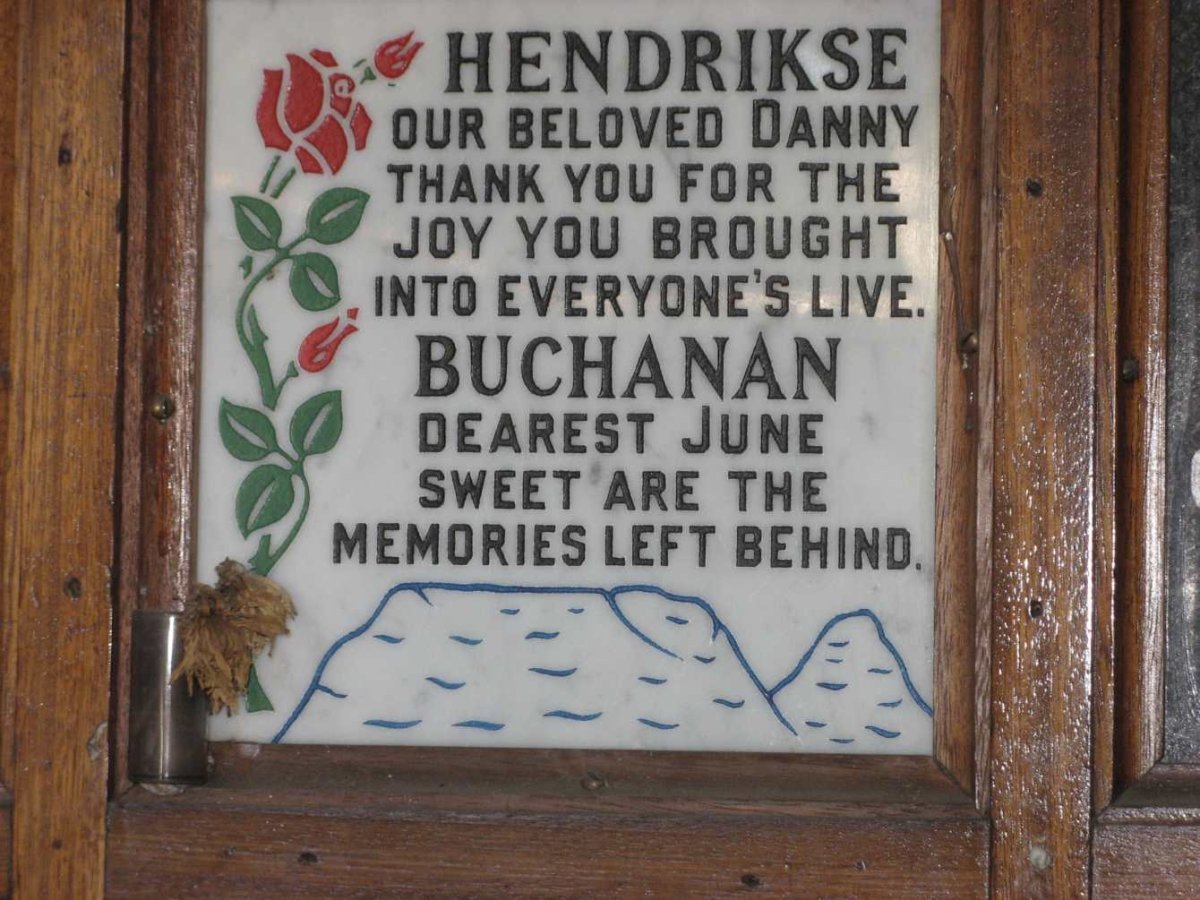 HENDRIKSE Danny :: BUCHANAN June