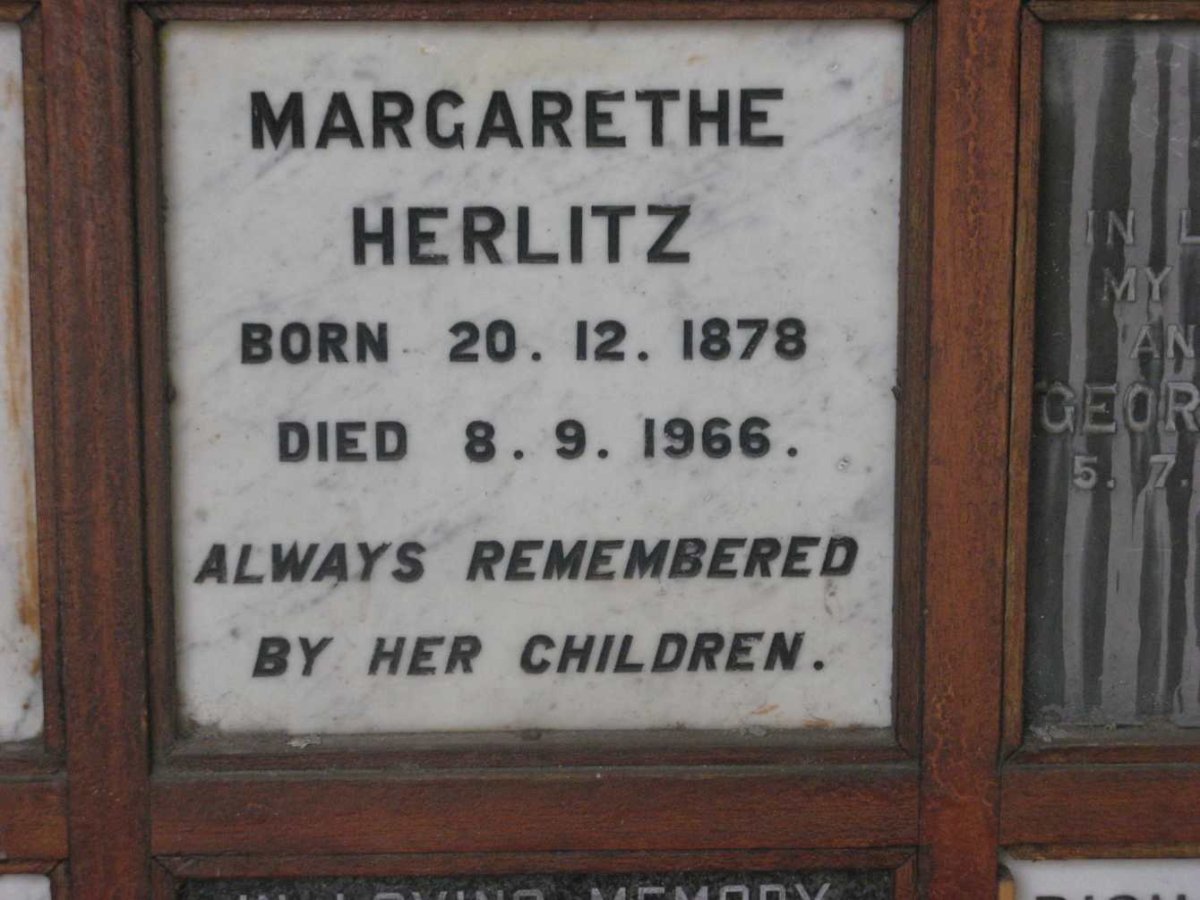HERLITZ Margarethe 1878-1966