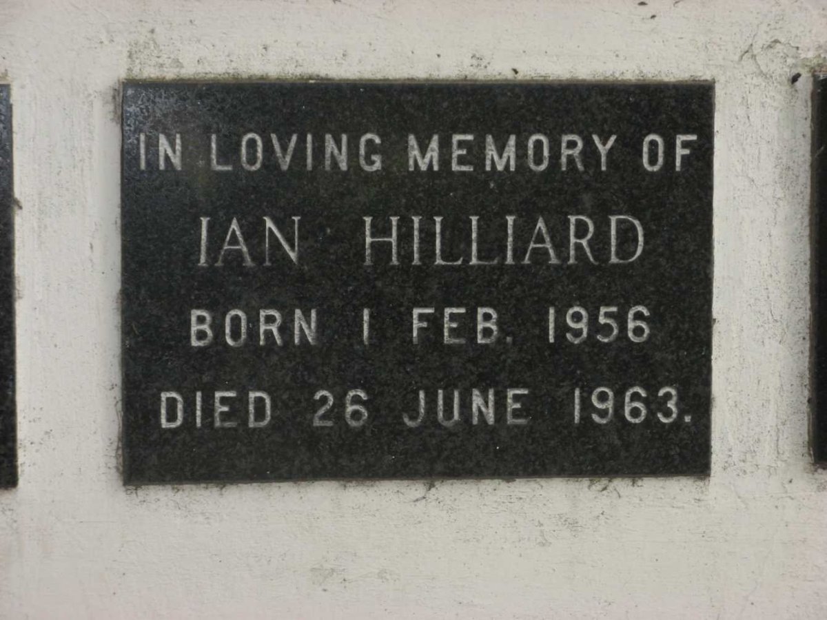 HILLIARD Ian 1956-1963