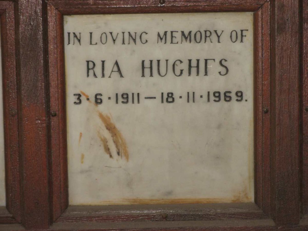 HUGHES Ria 1911-1969