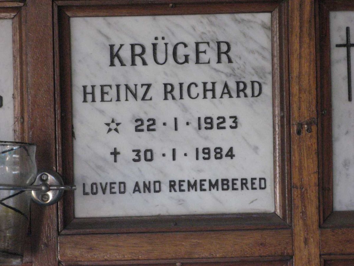KRUGER Heinz Richard 1923-1984