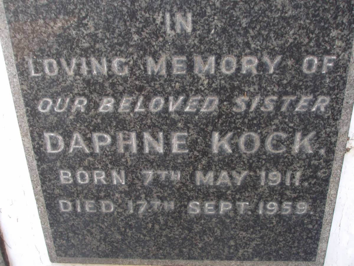 KOCK Daphne 1911-1959