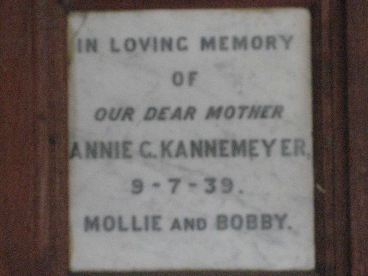 KANNEMEYER Annie G. -1939