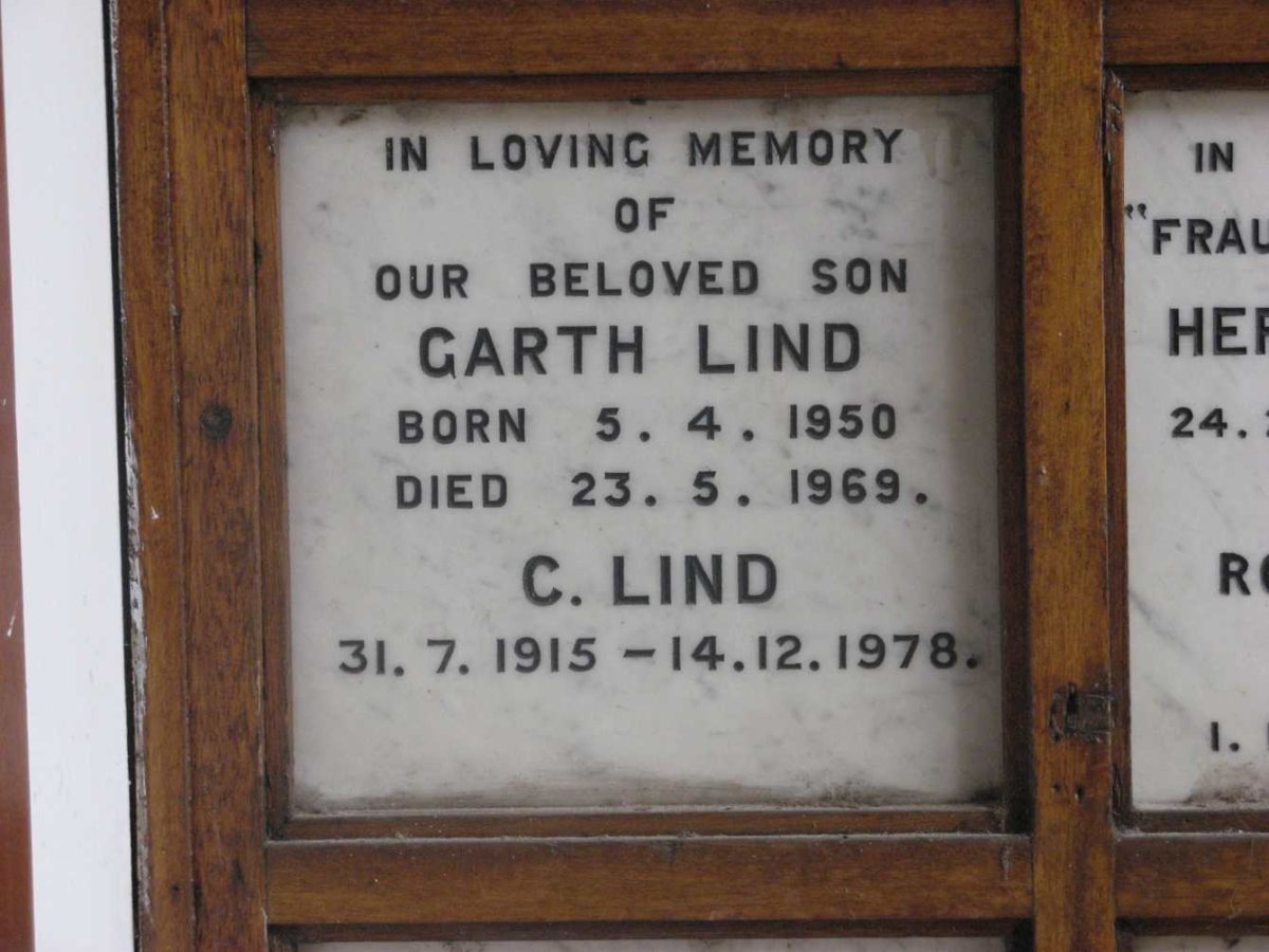 LIND C. 1915-1978 :: LIND Garth 1950-1969