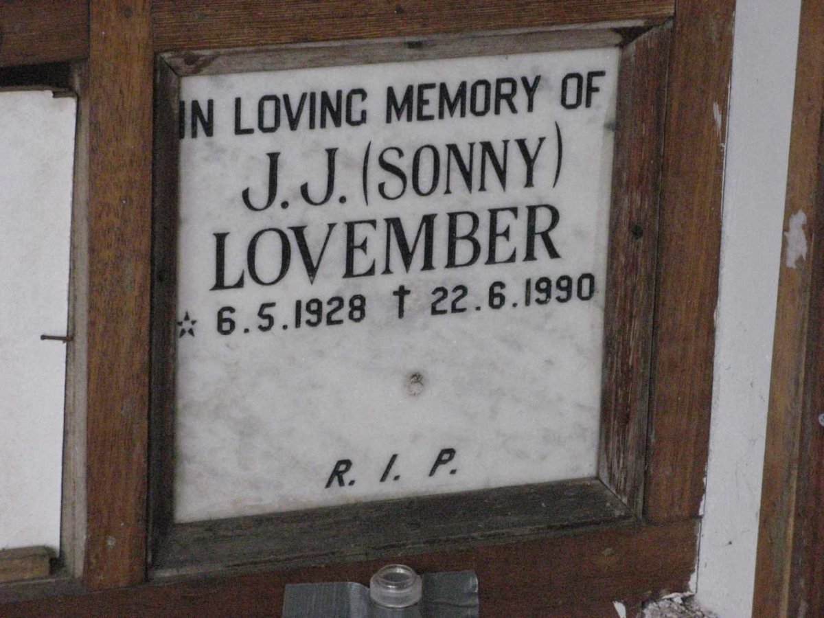 LOVEMBER J.J. 1928-1990
