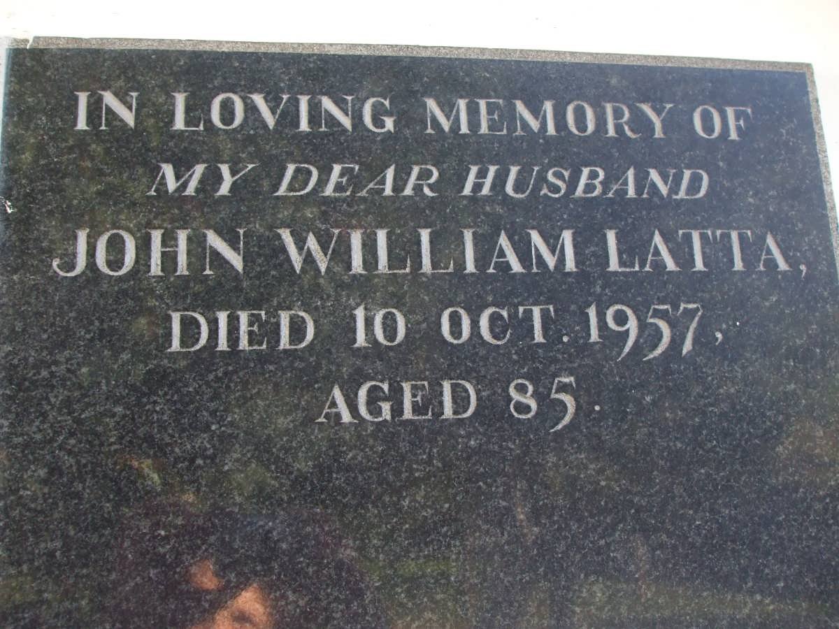 LATTA John William -1957