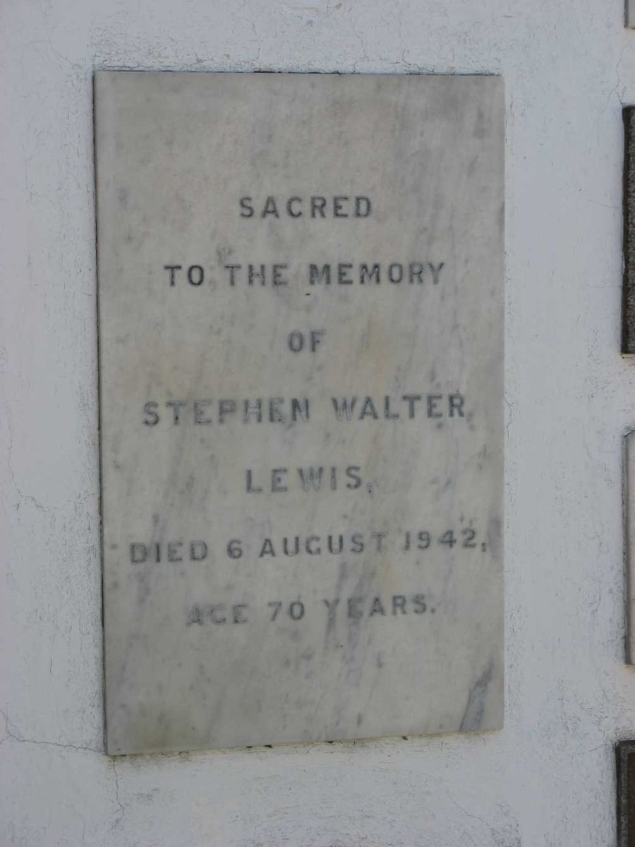 LEWIS Stephen Walter -1942