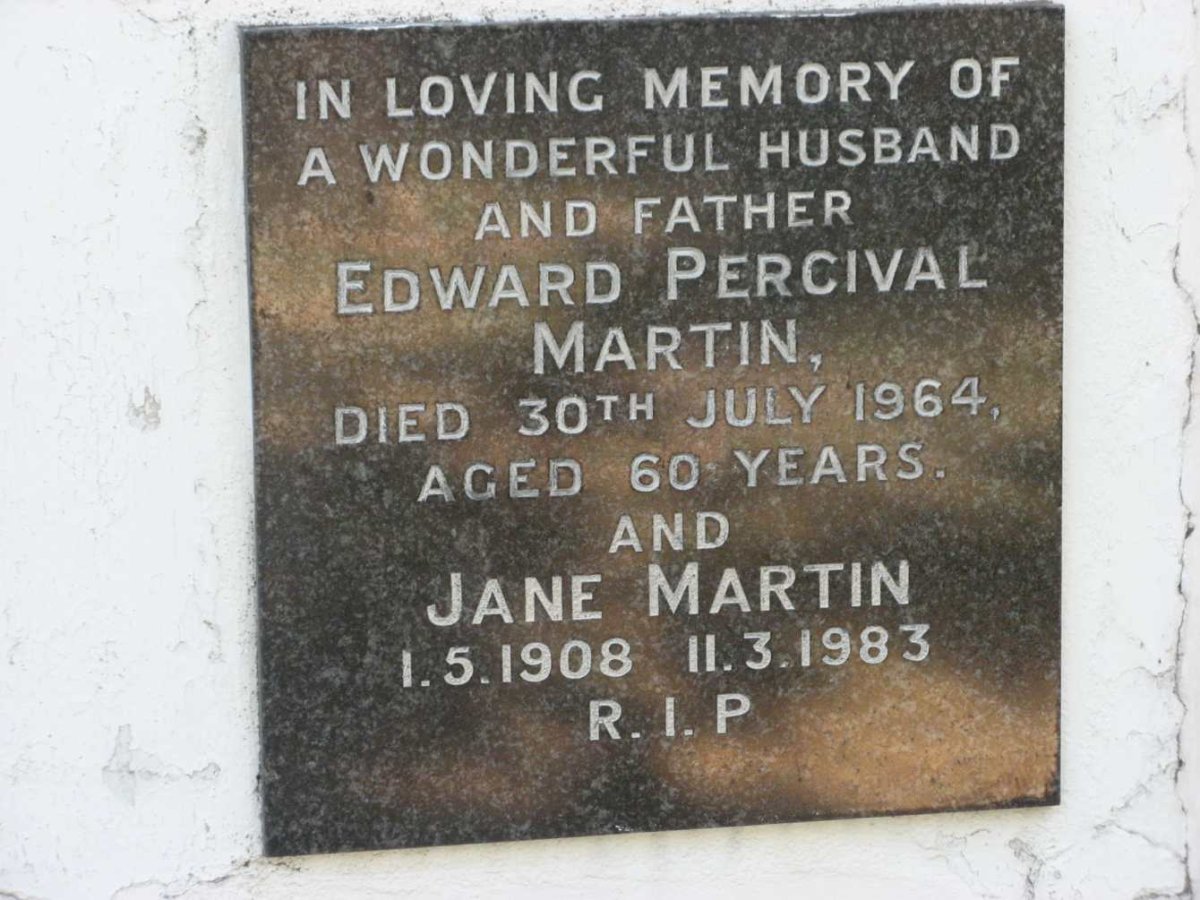 MARTIN Edward Percival -1964 &amp; Jane 1908-1983